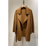 Short Water Wave Pattern Cashmere Coat Q41 (Please consult customer service to confirm the size before placing a custom order)